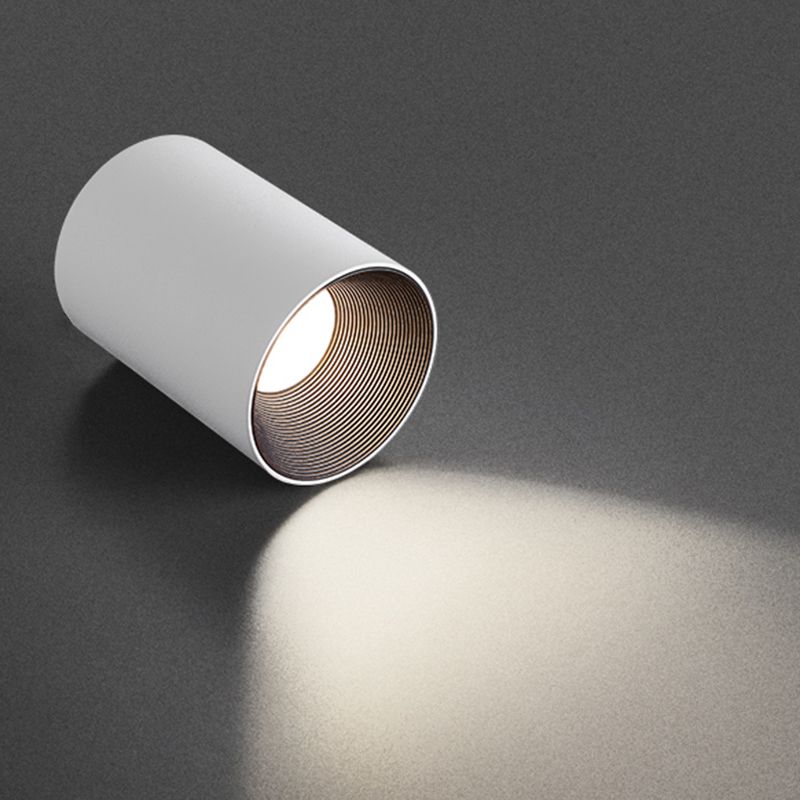Cylinder Ceiling Light Fixture Contemporary LED Flush Mount for Corridor
