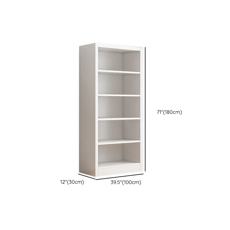 11.81" W Modern Matte Finish Bookcase Engineered Wood Standard Bookshelf