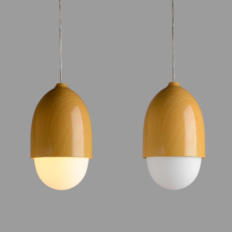 Illuminazione a sospensione a sfera di vetro contemporanea 1 lampada sospesa per la sala da pranzo