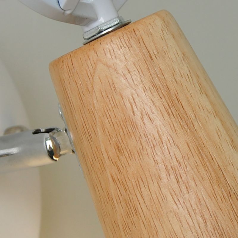 Unique Shape Wood Vanity Lamp Modern Style 1 Light Vanity Light Fixture