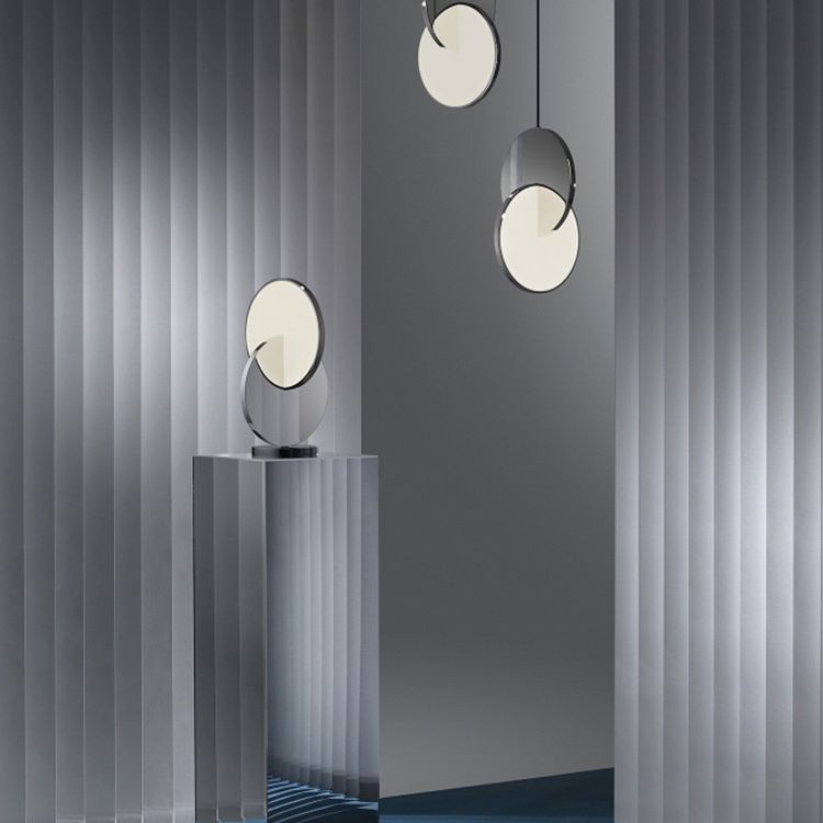 Doppelrunde Form LED Pendellampe moderne minimalistische Metallhängelampe für Wohnzimmer