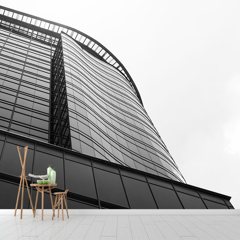 Contemporary Urban Architecture Murals for Coffee Shop Decoration, Moisture Resistant