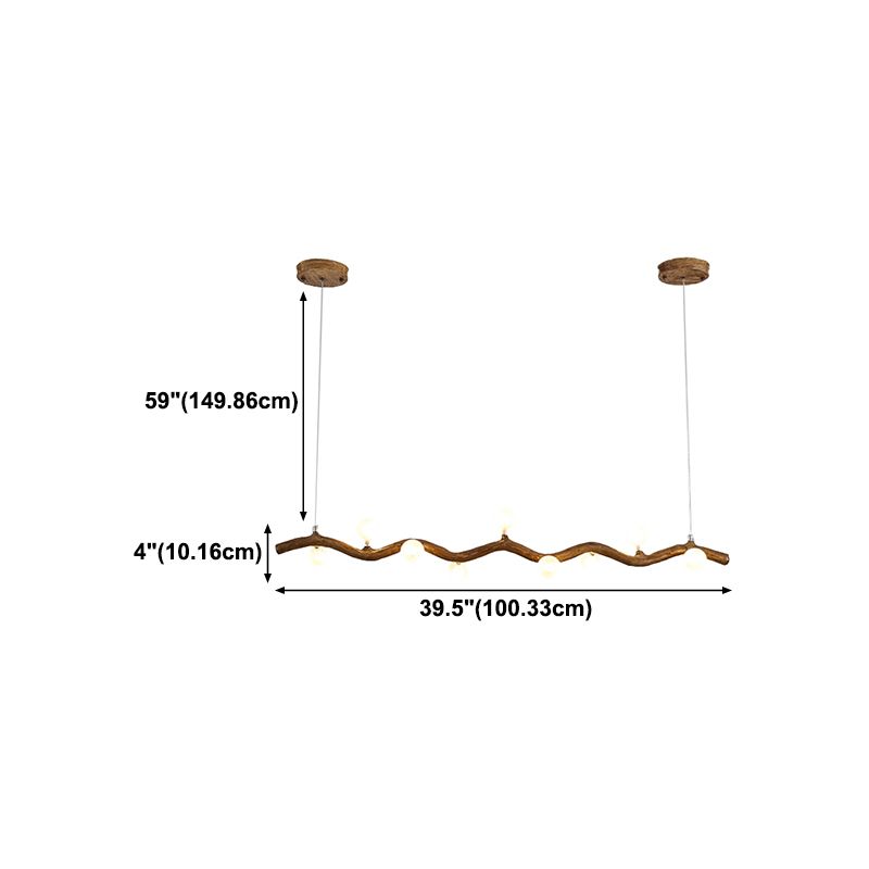 Glass Island Lighting Fixture Contemporary Pendant Lighting Fixture