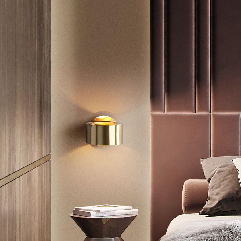Lampada da parete con cerchio in metallo oro SCONCE DELLA LAMPO DI SCONCE PER LA SOGGIO
