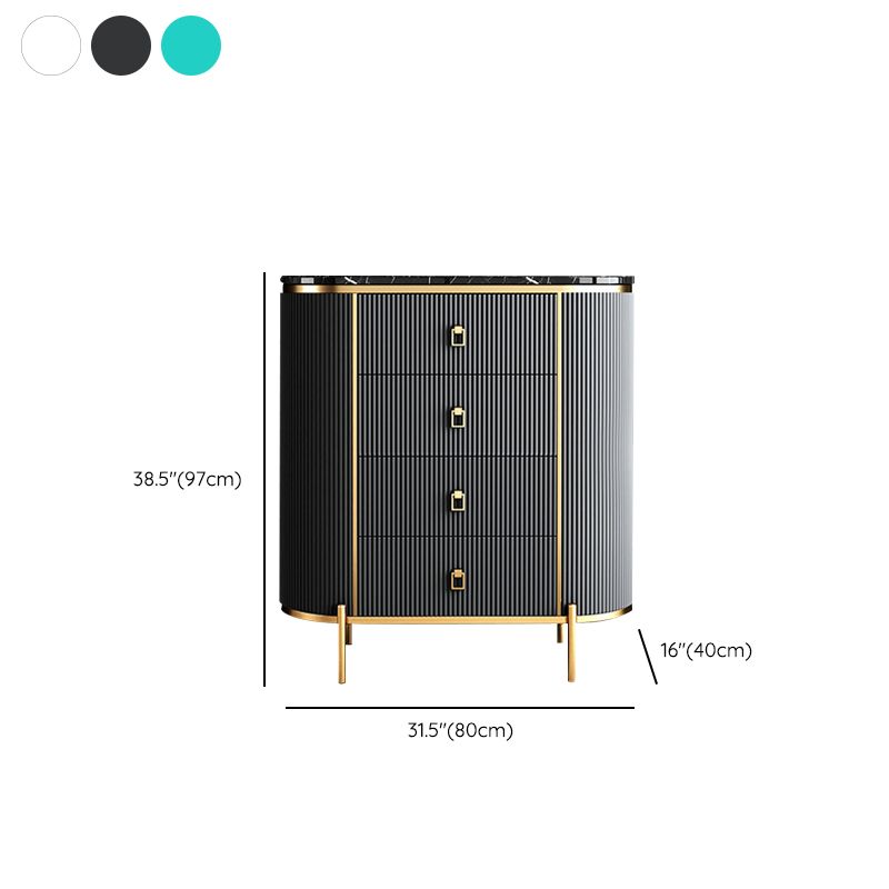 Classic Glam Storage Chest Stone Storage Chest Dresser with 3/4/5 Drawers