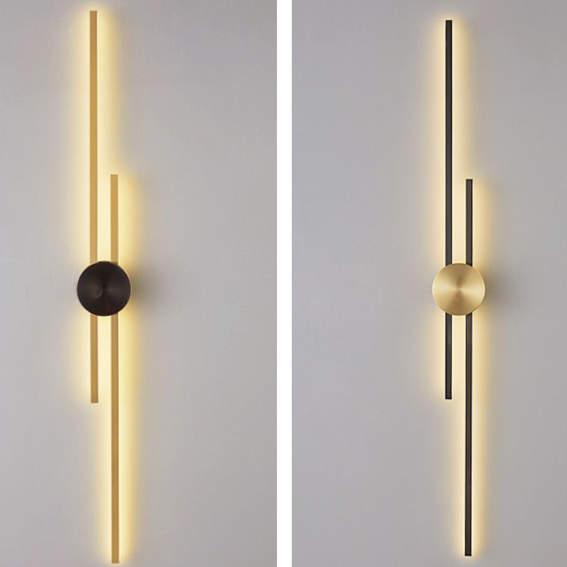 Moderne geometrische Wandleuchte mit mehrköpfiger Wohnzimmerwandhalterung mit Metallschatten