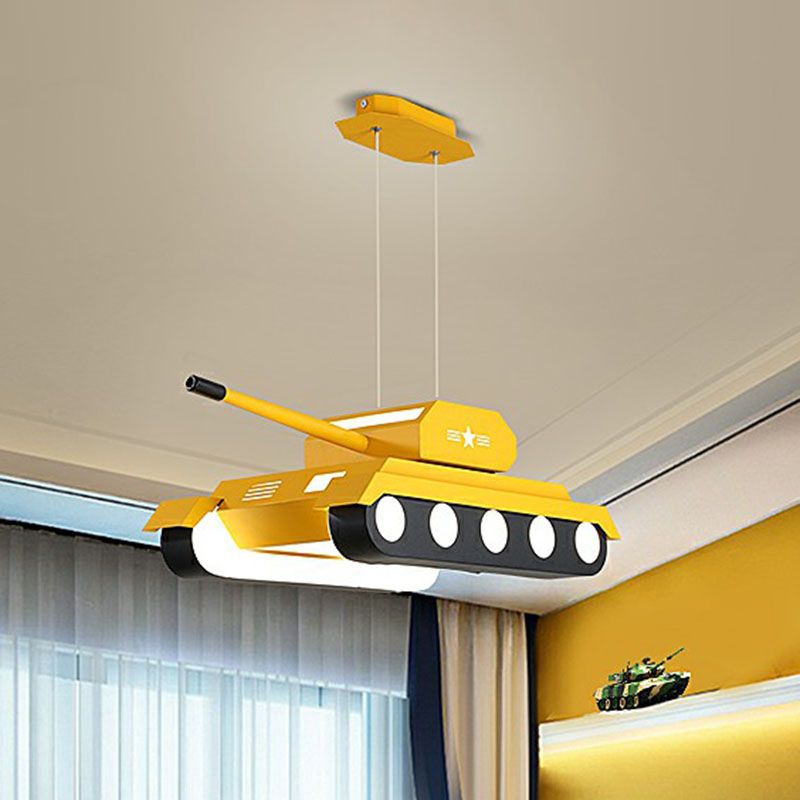 Modern Style Tank LED Suspension Lighting Acrylic Nursery Chandelier Light Fixture