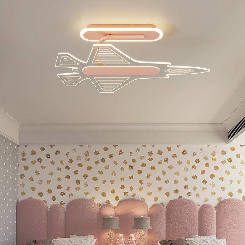 Éclairage de plafond à LED acrylique Carton de plafond LED Semi Flush Light, Room Child