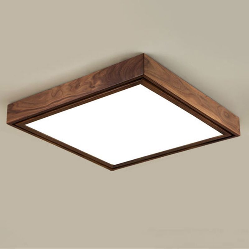 Lámpara de techo empotrada LED cuadrada minimalista contemporánea para sala de estar