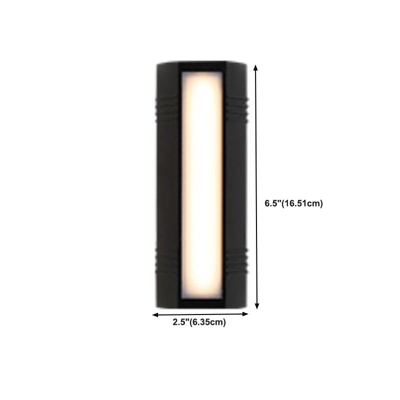 Metal Rectangle Shape Wall Lights Modern Style 2 Light Wall Mount Fixture for Living Room