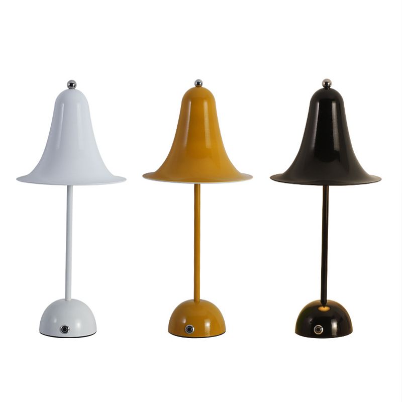 Bell Shape Table Lamp Modern Style Metal Single Light Night Table Lamp