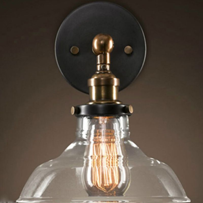 1 Licht bewaffnete Leuchtenleuchte Europäische Retro-Style-Glasingsanladungen