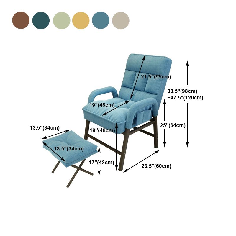 Modern Padded Arms Working Chair Adjustable Back Home Office Chair