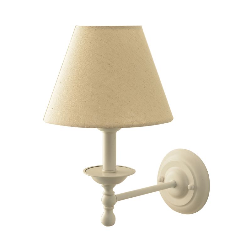 Macaron Wall Mount Light 1-Light Wall Light with Fabric Shade for Living Room