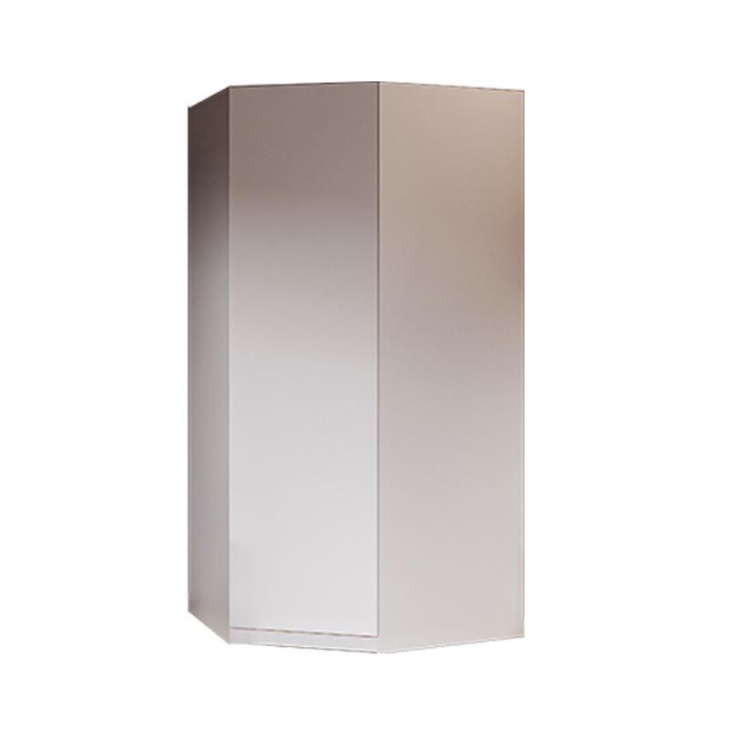 White Modern High Gloss Armoire Wood Armoire with Shelves and Drawers Storage Cabinet