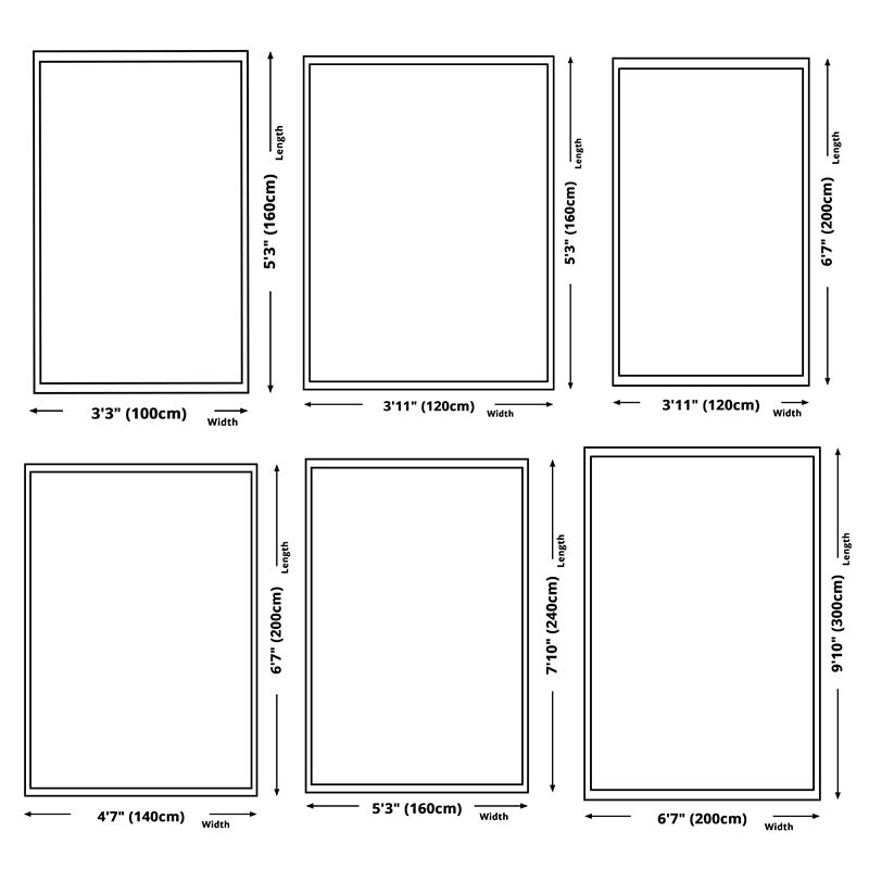 Light Color Geometric Splicing Rug Polyester Carpet Simplicity Washable Indoor Rug for Living Room