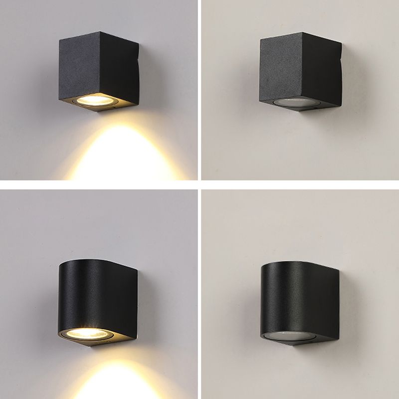 1 Light Geometric Wall Lights Modern Style Metal Wall Lighting Ideas