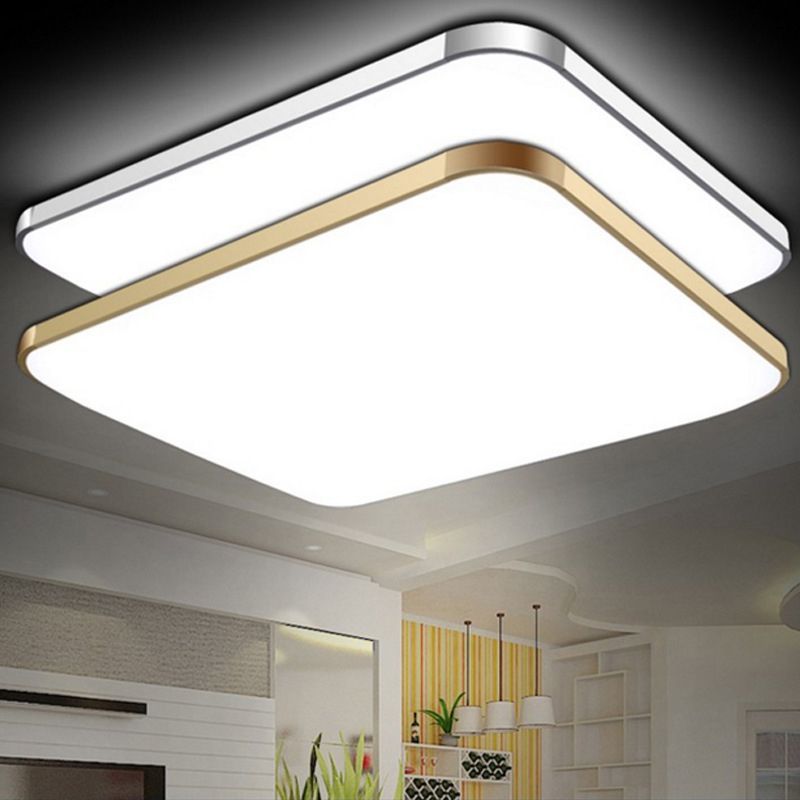 Luminaire de plafond encastré rectangulaire Luminaire de montage encastré en aluminium LED moderne