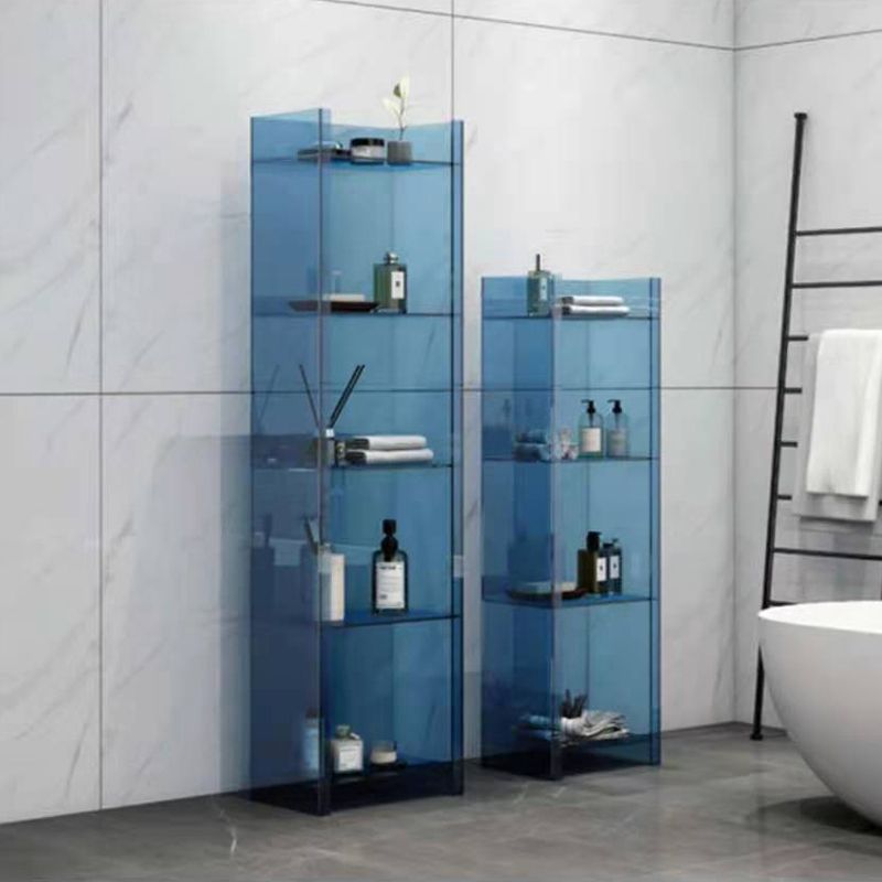 Glam Acrylic Bookcase Standard Shelf Bookshelf for Home Office 9.8" Wide