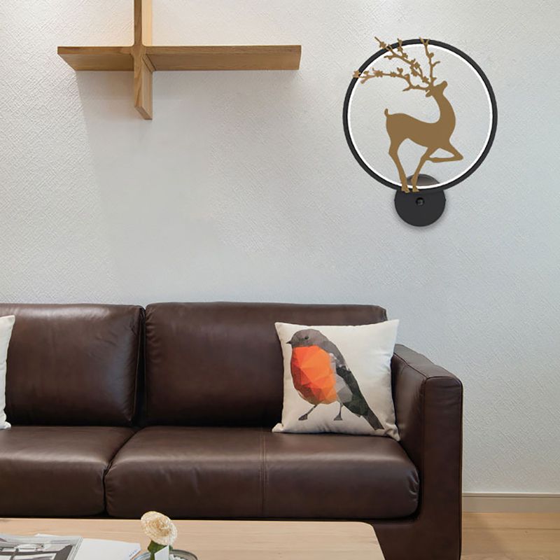 Modernist Wall Sconce LED Minimalism Deer Wall Mounted Light for Dining Room