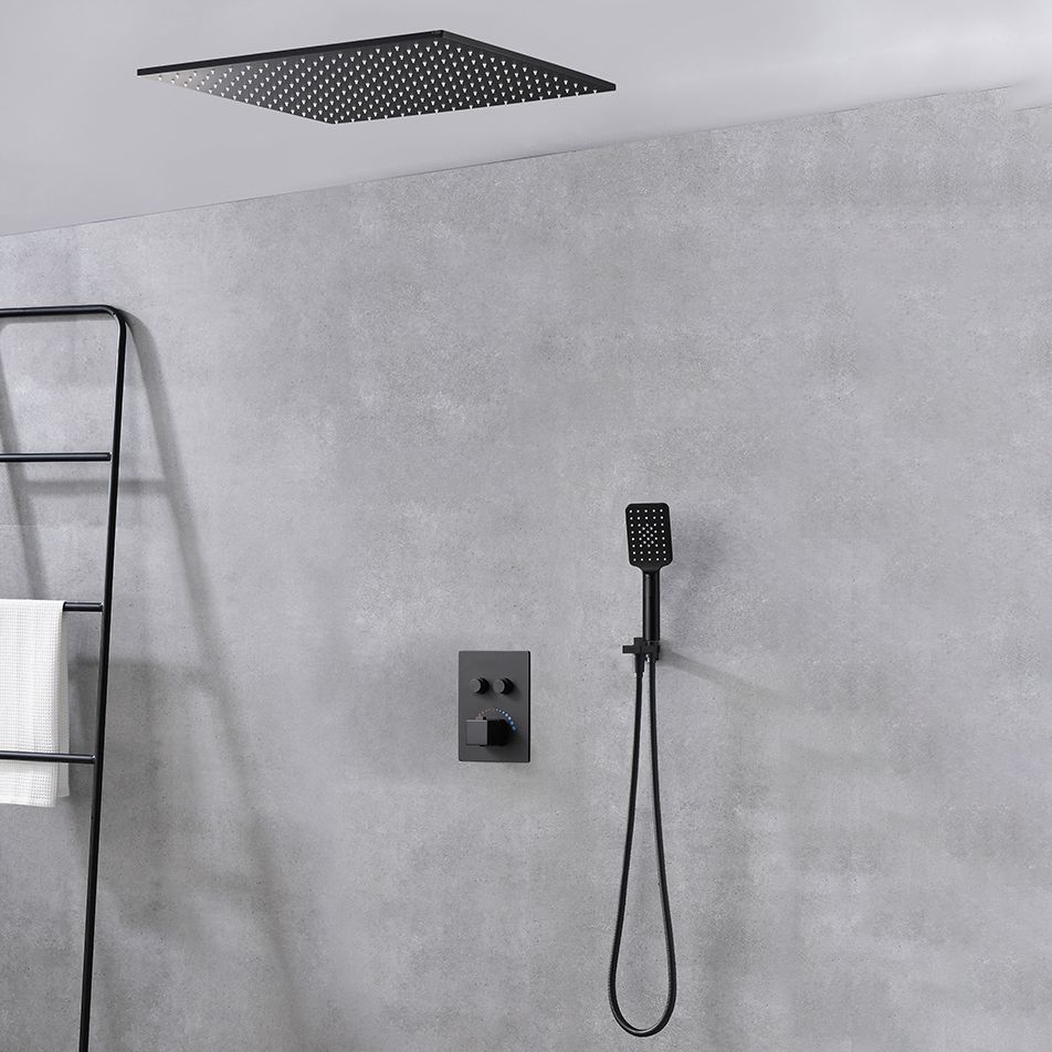 Modern Shower Trim Brass Slide Bar Included Adjustable Shower Head Shower Combo