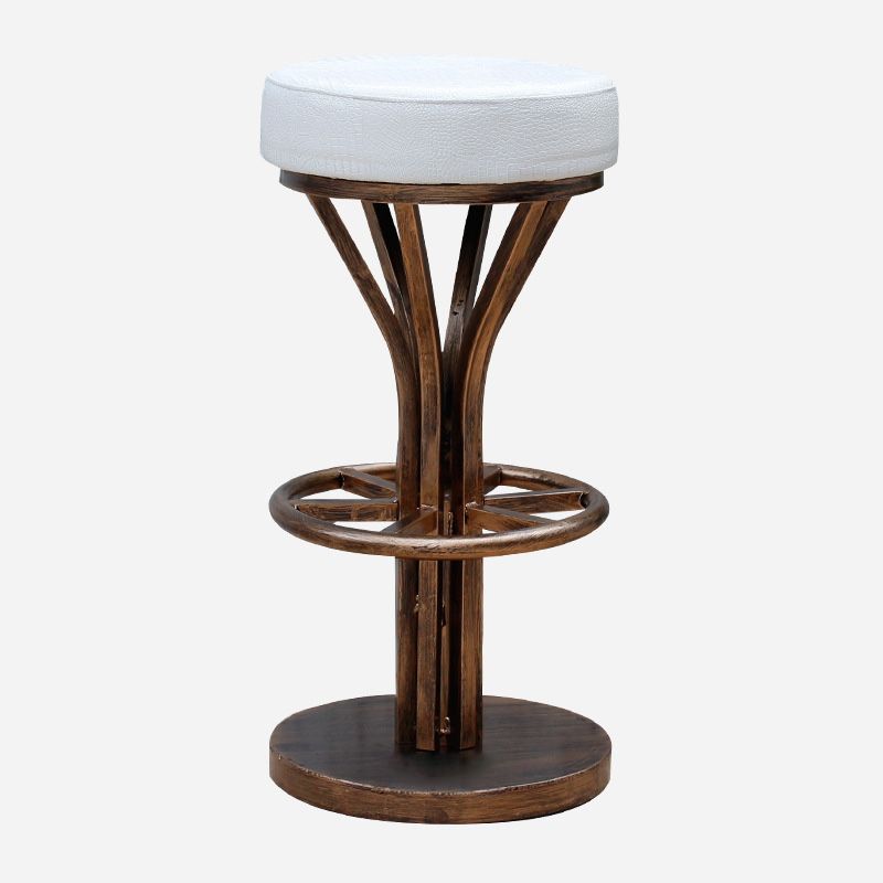 Contemporary Stainless Steel Counter Height Stools Backless Stool