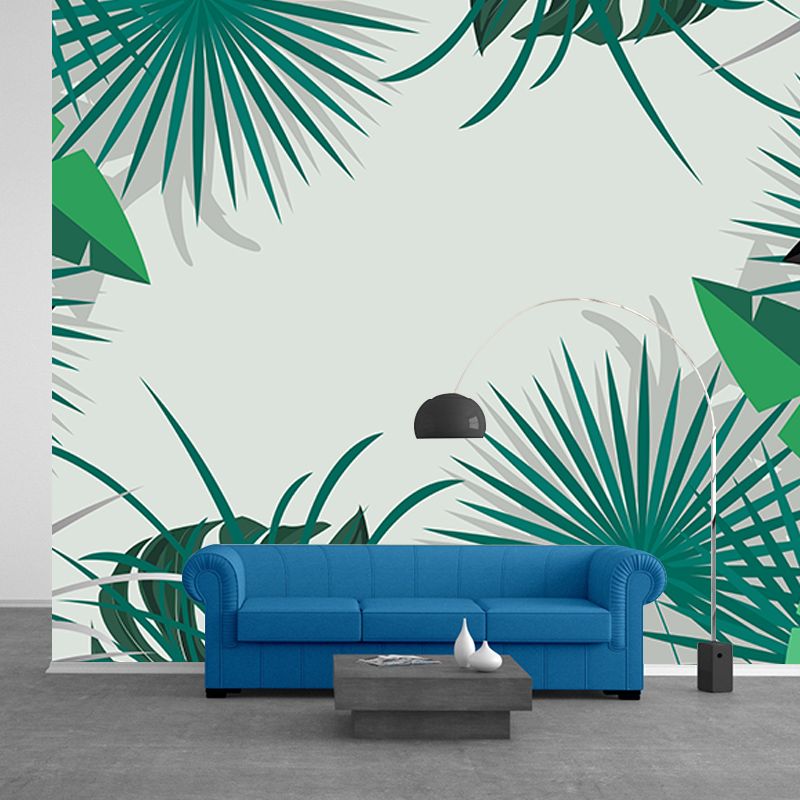 Tropical Plants Wall Mural Tropical Style Mildew Resistant Wall Art for Room