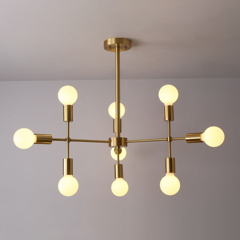 Lampade per lampadari radiali di semplicità moderna Lampade a sospensione in vetro per il ristorante