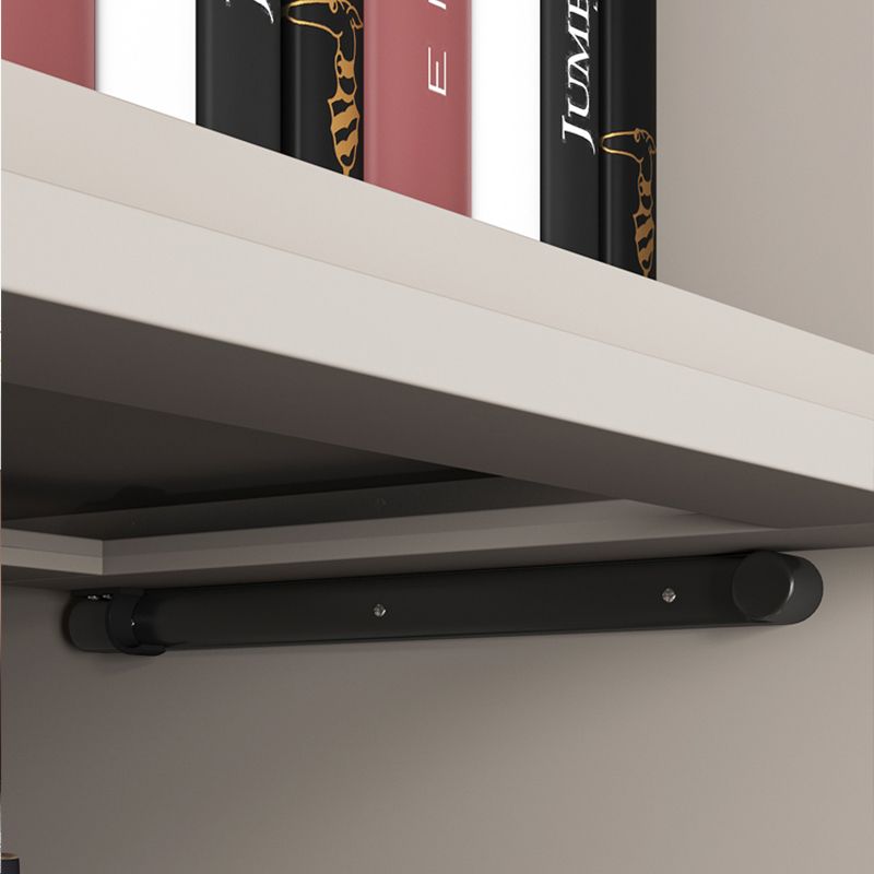 Modern Style Bookcase Wood Bookshelf with Door for Home Office