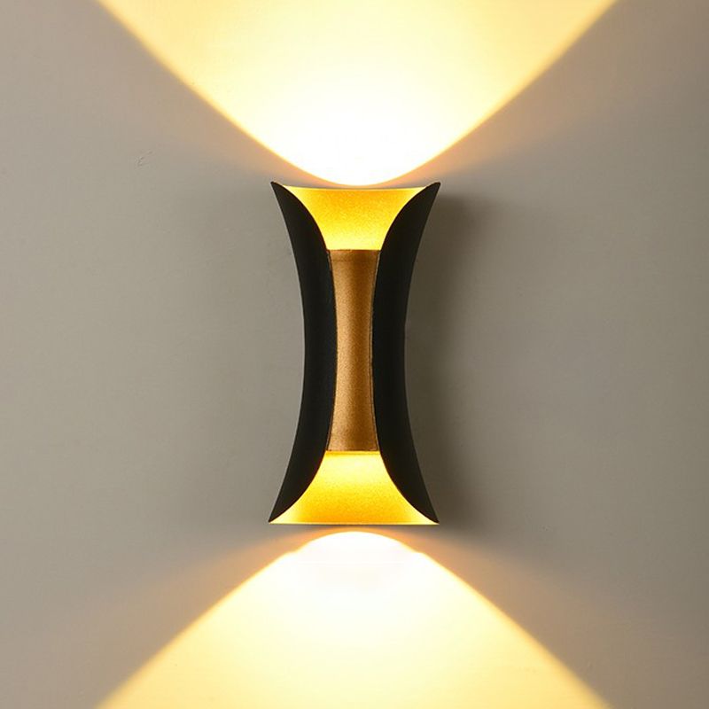 Modern Style Geometric Wall Light Sconces Metal 2 Lights Wall Washer Sconce