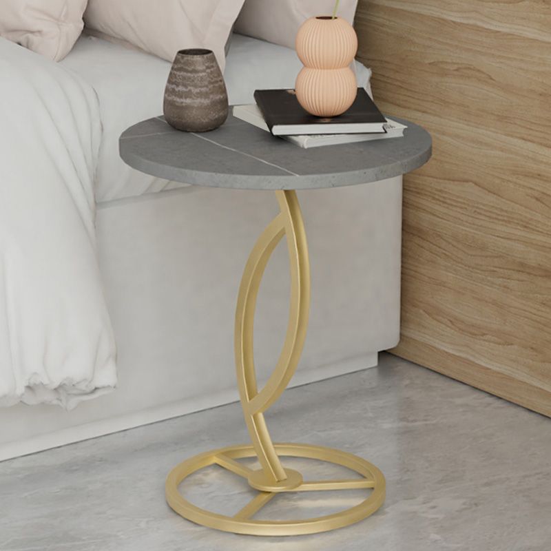 Round Pedestal End Table Minimalist Side End Table for Living Room