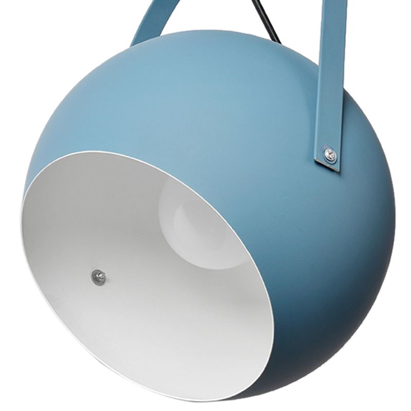 1 Head Globe Pendant Light Rotatable Macaron Loft Metal Hanging Light für Wohnzimmer
