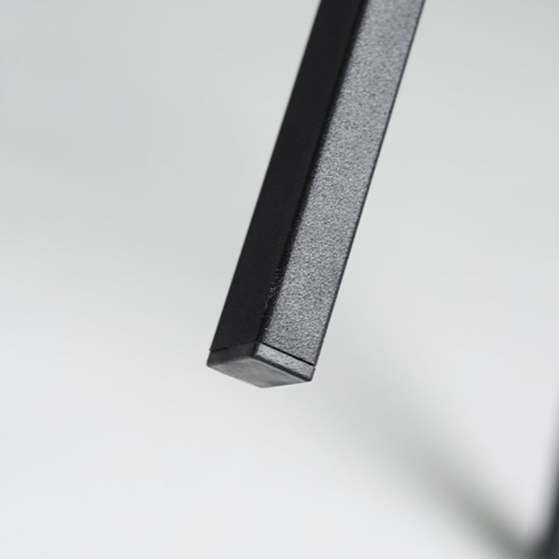 Industrial Bucket Counter Chair Faux Leather Footrest Dining Stool with Black Base