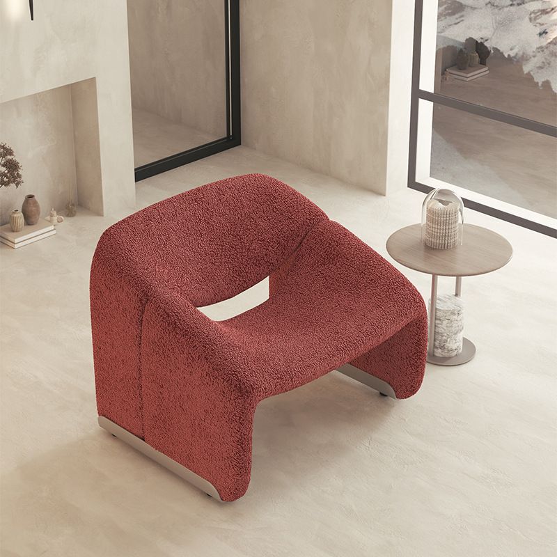 Contemporary Solid Color Side Chair Fixed Back Bedroom Side Chair