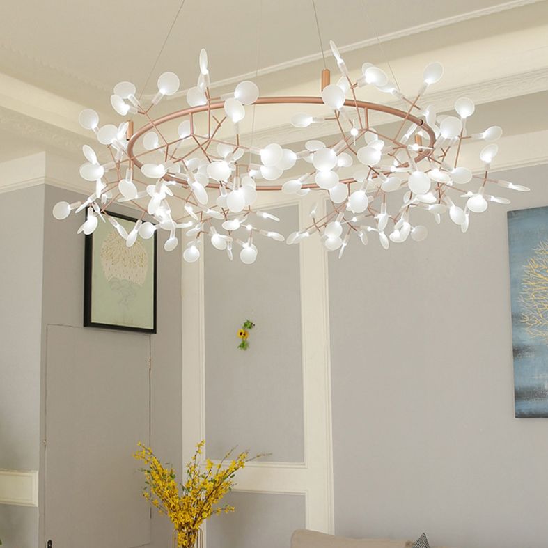 Contemporary Firefly Chandelier Lights Stainless Steel Pendant Ceiling Lights for Living Room