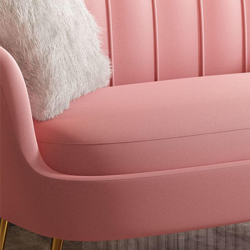 Classic Glam Sewn Pillow Back Sofa with Hair Pin Legs for Apartment