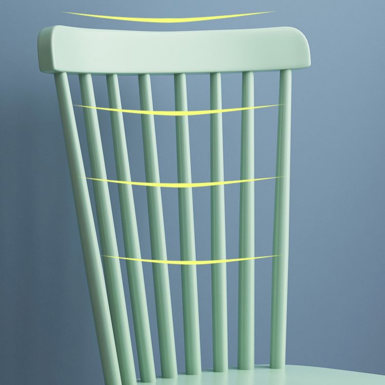 Silla de comedor de comedor de estilo de madera de estilo moderno para la cocina (juego de 2)