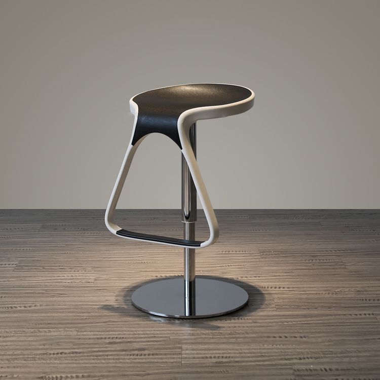 Plastic Counter Stool Modern Adjustable Height Bar Stool with Footrest