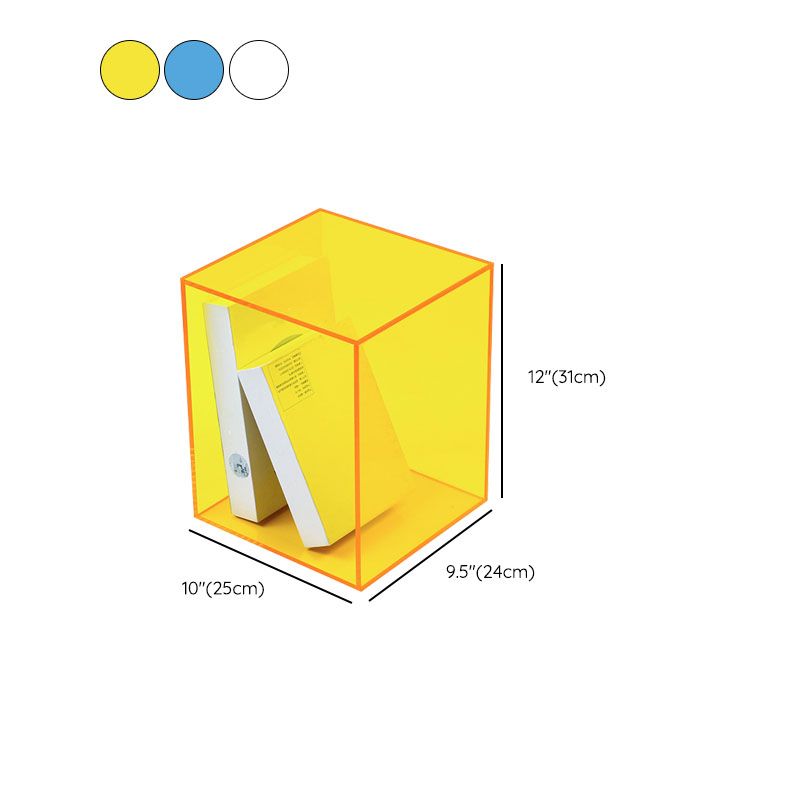 Modern Style Closed Back Bookshelf Vertical Acrylic Bookcase for Office