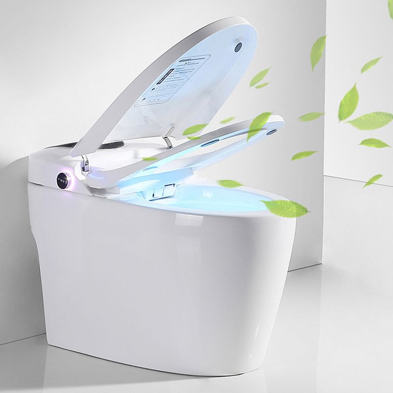 Modern Concealed Tank Toilet Skirted ABS Floor Mounted Flush Toilet with Seat