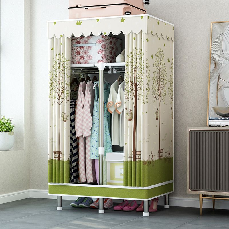 Steel Wardrobe Closet with Legs Modern Wardrobe Cabinet for Home