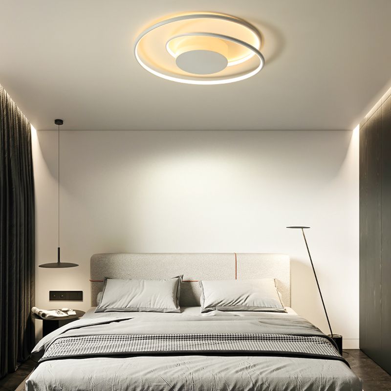 Lámpara de techo LED de aluminio de estilo nórdico, lámpara de techo de geometría Simple moderna para salón