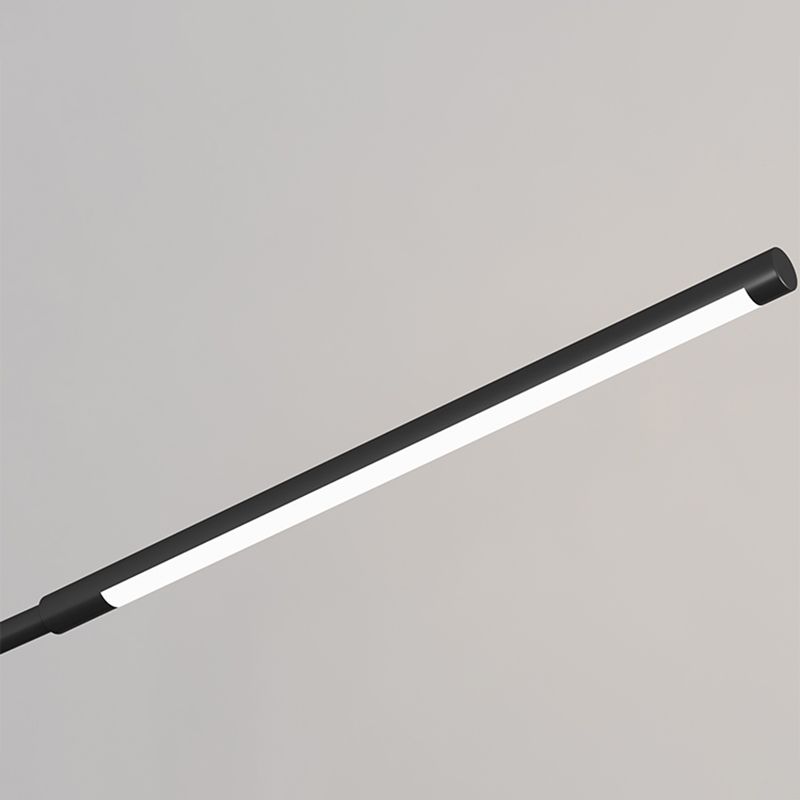 1 lampadaire linéaire léger modernisme lampe standard en métal pour le salon