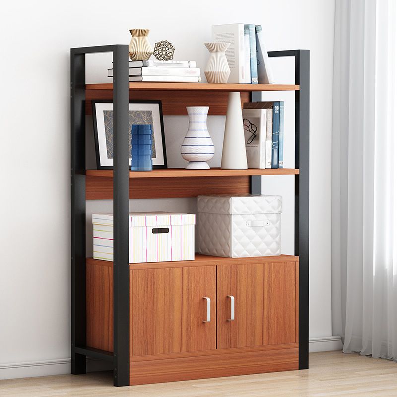 Industrielle Etagere -Bücherregal Stahlrahmen Hersteller Holzregal -Bücherregal mit Tür