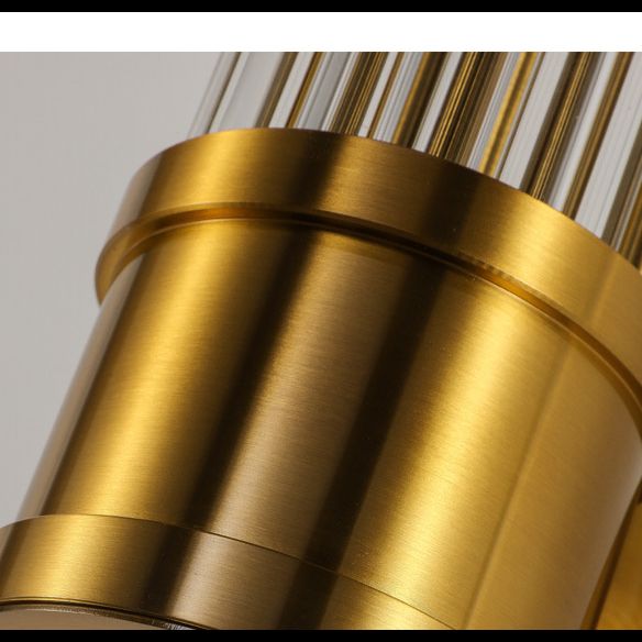 Innenbeleuchtungswandhalterung Lampe 2 Köpfe Kristall LED Badezimmer Waschtischlichter im goldenen Finish