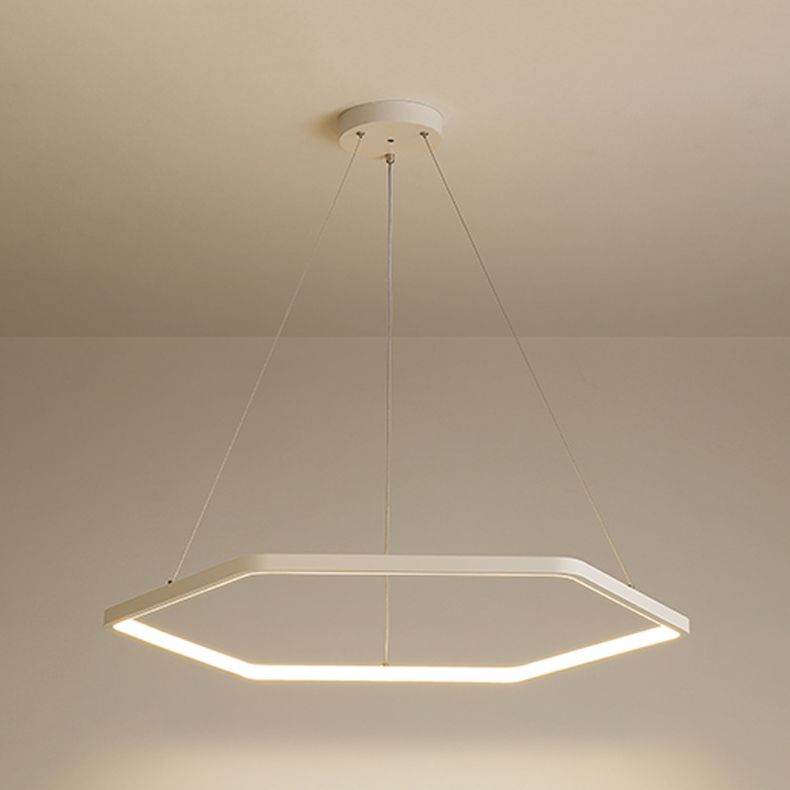 Geometric Hanging Light Kit Simplicity LED Metal Pendant Light Fixture