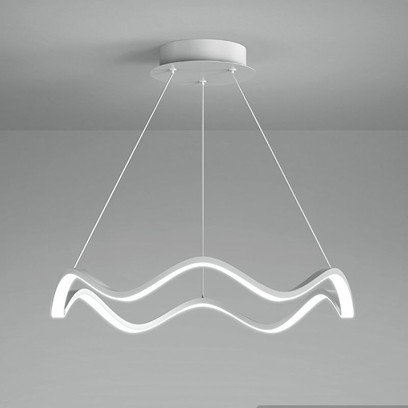 Nordic Twist Ceiling Hanging Light Metal LED Hanging Lamp for Dining Room
