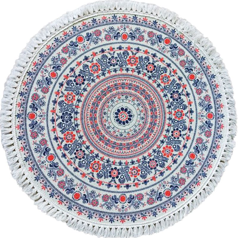 Tappeto tradizionale per motivi floreali tribali multicolori marocchini di lino per animali domestici friendly non slip tappeto per camera da letto