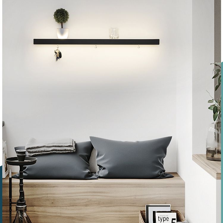 Lampada a monte a parete a parete moderna in stile moderno rettangolo lungo la linea di forma di forma murale per interno