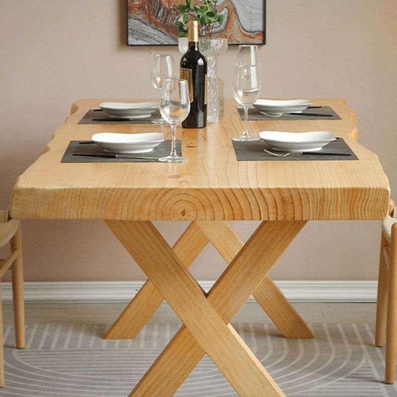 1/5 Pcs Solid Wood Dining Furniture Modern Style Dining Set for Home